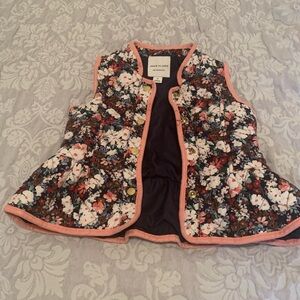 Janie and Jack Toddler Floral Quilted Vest